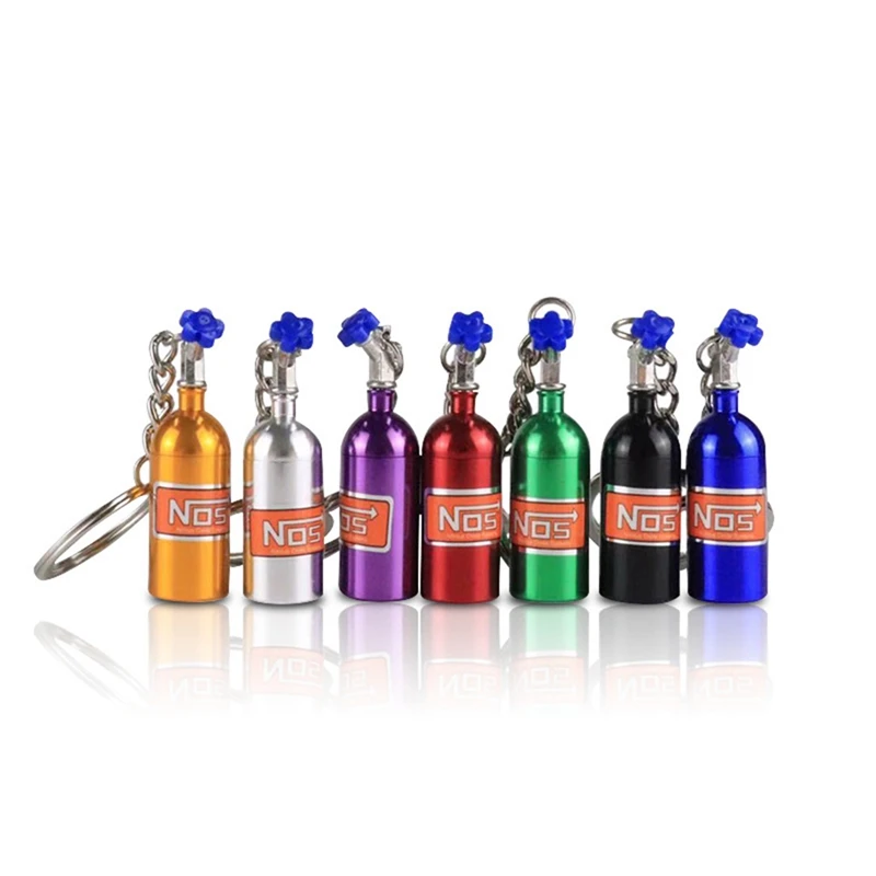 Creatieve Nitrous Oxide Fles Sleutelhanger Stash Pill Box Storage Turbo Key Ring Auto Accessoires | Автомобили и мотоциклы