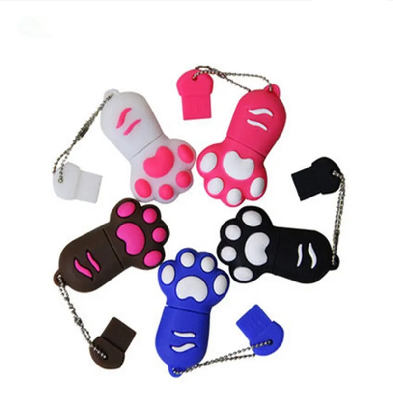 

Classic Cartoon Cat Claw Usb Flash Drive 32GB Pendrive Usb2.0 Flash Memory Card 4G 8GB 16GB 64GB 128GB Pendrive 256GB Flash Disk
