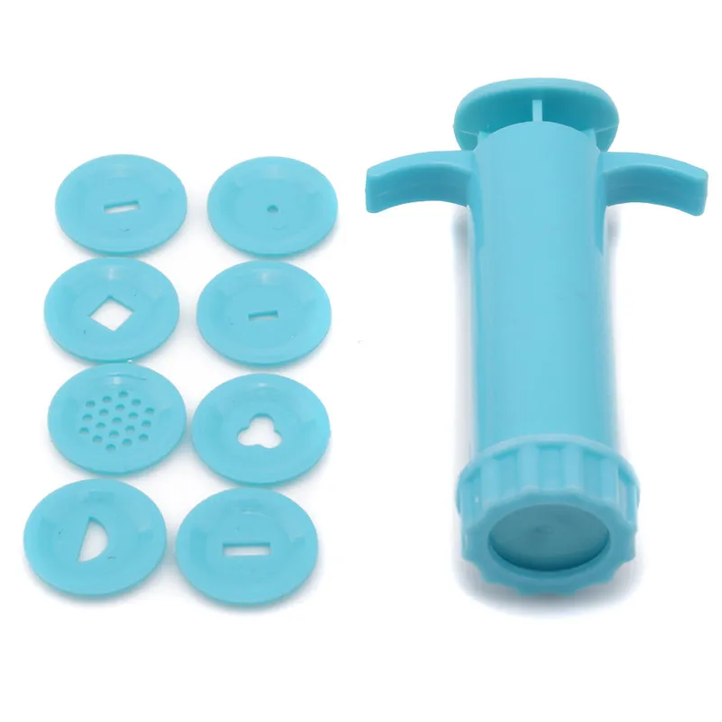 

1set Heart /flower Play Dough Play Dough Polymer Sand Intelligent Plasticine Mold Tools Set Kit Syringes Styling Resin Molds