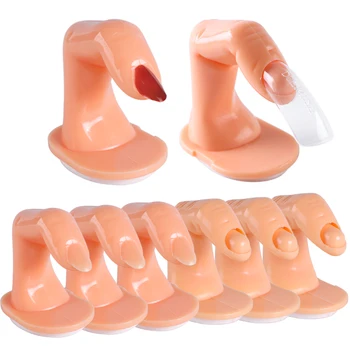 

Plastic Fake Fingers Nail Art Model Practise False Nail Tips Professional Practise Hand Acryl Nail Extension Tools SANJ209-2