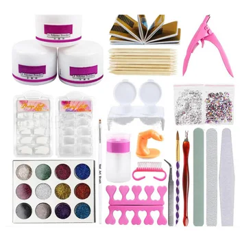 

Manufacturers Direct Selling Cross Border Nail Beauty Tool Set Beginners Set Full Set 12 Color 22 a Generation of Fat