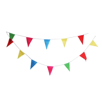 

Holiday Decor 8 M Colorful Flag Pennant String Banner Festival Party