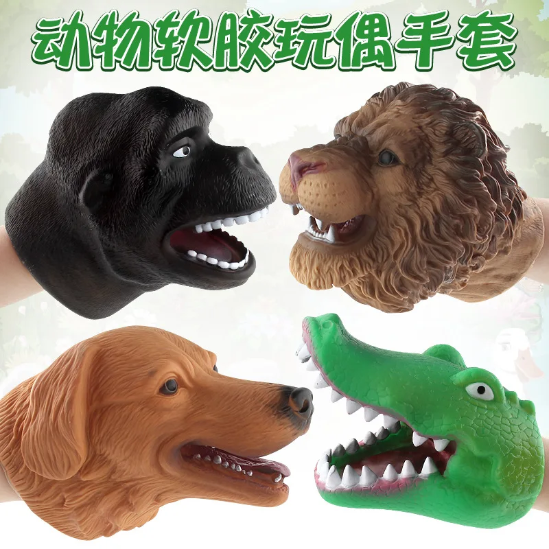 

Wild Forest Animal Gloves Oceans Hand Puppet Doll Halloween Props Children Model Toy