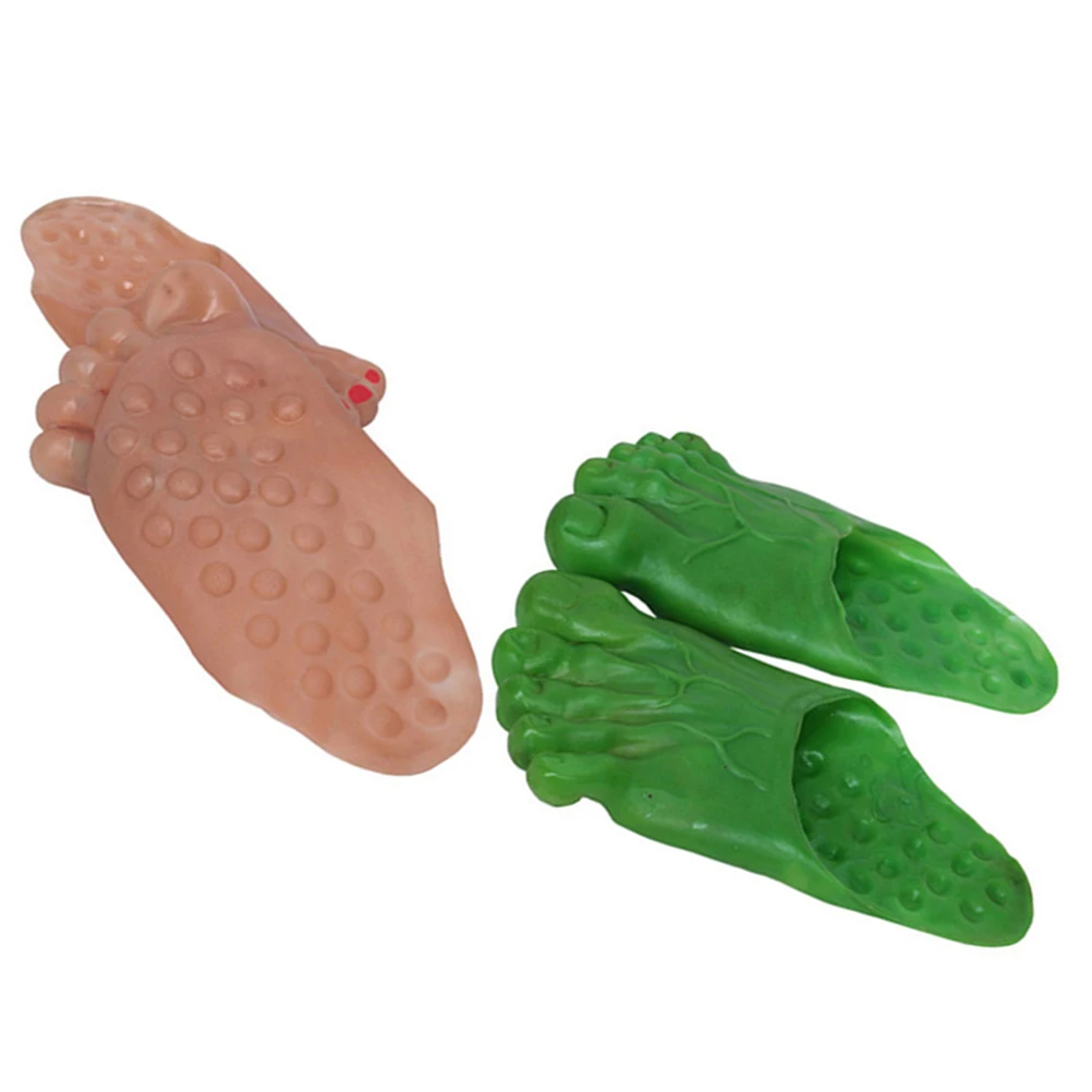 2 пары тапочек Bigfoot Забавный креативный страшный костюм на Хэллоуин аксессуар украшение маскарадные принадлежности практичные шутки