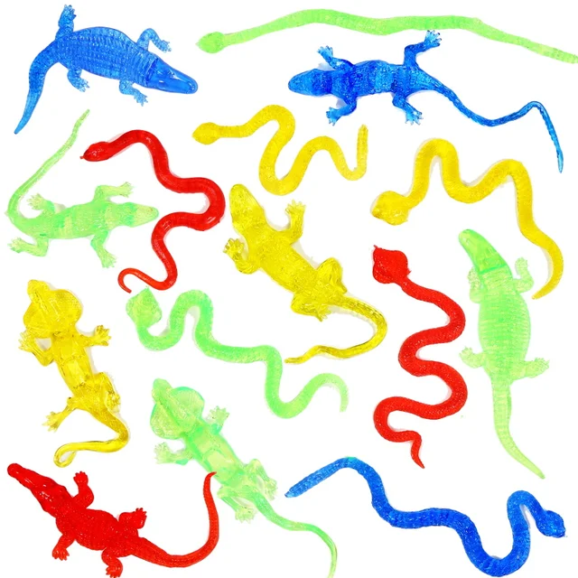 Snake Crocodile Lizard Toy Sticky Animals Kids Toys Boys Girls Weird Stuff Farce Et Attrape Blague Novelty Gifts Funny Gadgets 6