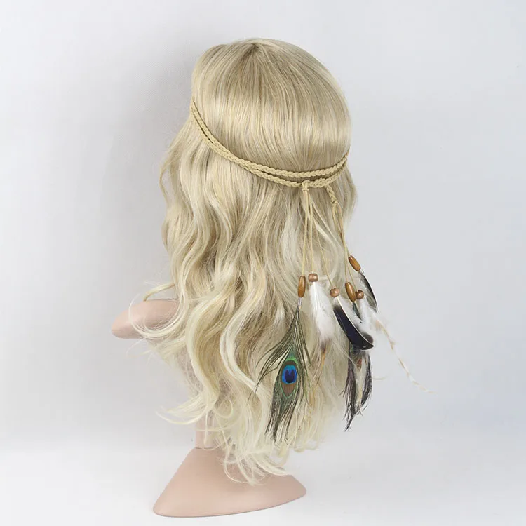 Indian Head Dress Feather Headpiece Showgirl Headdress Boho Hair Accessories