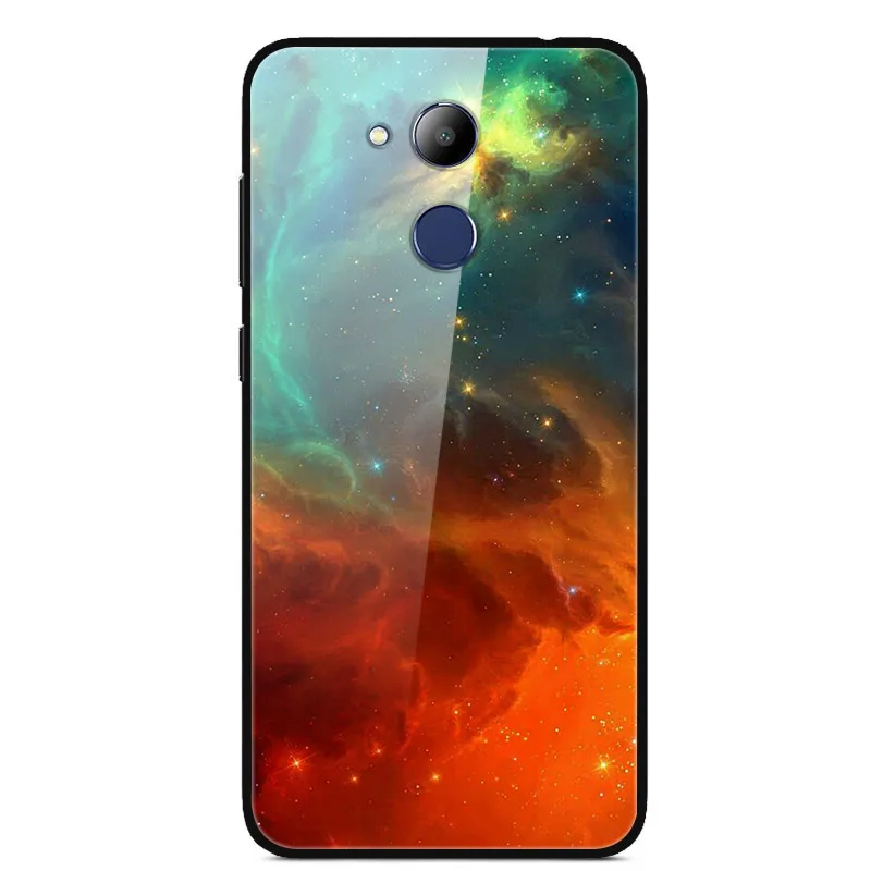 Закаленного стекла Чехол для Huawei Honor 6C Pro чехол 5," Жесткий ПК цветной чехол для Huawei Honor 6C Pro Чехол-бампер для телефона JMM-L22