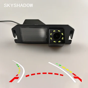 

Wireless Car CCD Rear Camera Fisheye 12 led dynamic Night Vision frame For Hyundai I30 Rohens Solaris Genesis Coupe Kia Soul