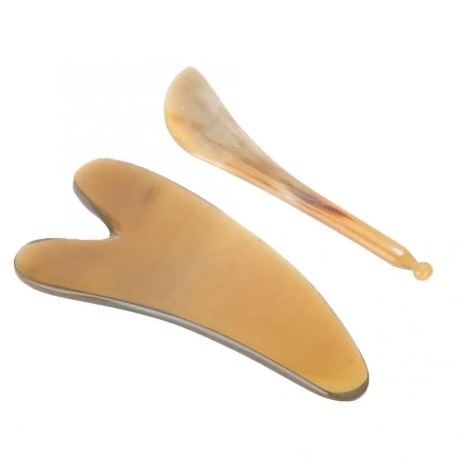 Body Relax Natural Horn Guasha Board Scraping Plate Body Health Care Massager Tool Massage Relaxation