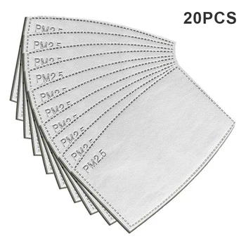 

PM2.5 Mask Filter Face Mask Breathing Insert Anti-dust Fog Mouth Mask Fliters Paper J99Store