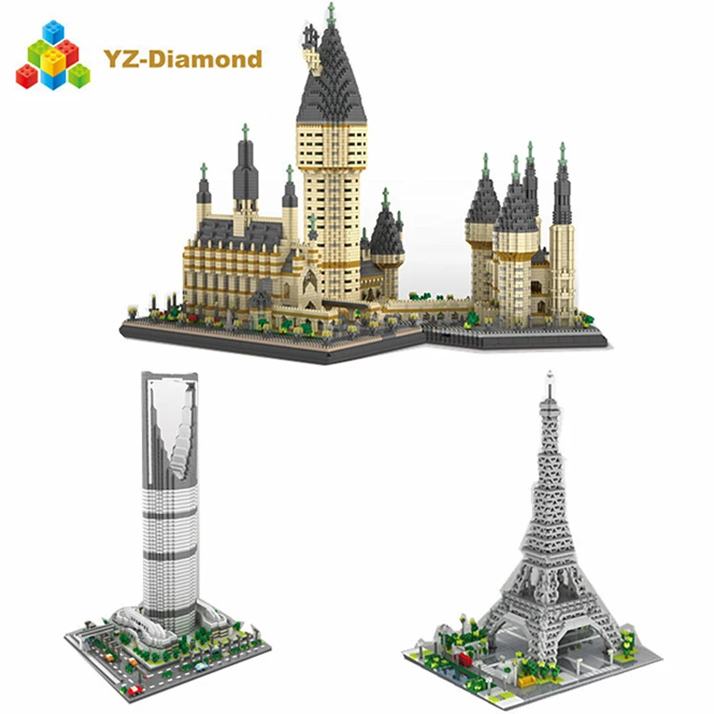 

World famous building block City Dubai sailing Hotel London Bridge twin tower Big Ben pyramid White House