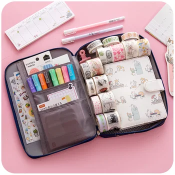 

Large Capacity Pencil Case Korean Kawaii Storage Bag Cat Dog Big Pencil Box School Stationery Make Up Pencilcase Bullet Journal