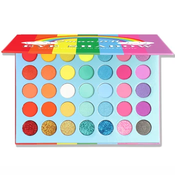 

Rainbow Colors 35 Neon Eyeshadow Palette Colorful Eye Shadow Makeup Eye Shadow Pigment Waterproof Long Lasting