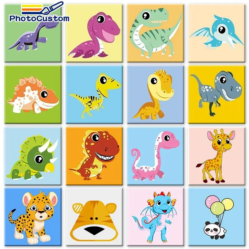 Paint By Number -- Kids -- Fun Animals 1