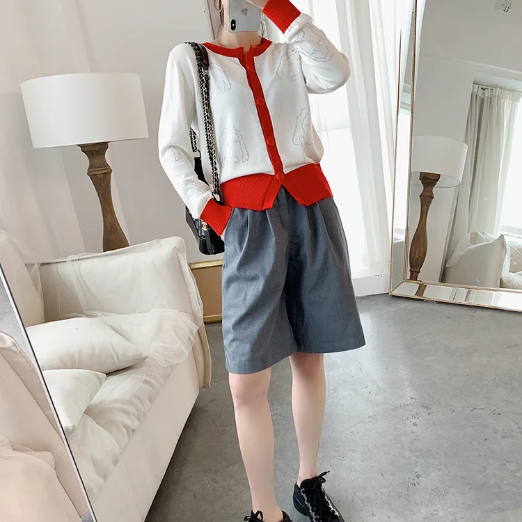 Hot Sale Autumn Women Knitted Sweater Long Sleeve Single Breasted Fashion Diamonds Wool Cardigans