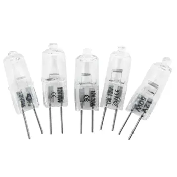 

Clear 20w G4 12v Halogen Capsule Pins Bulbs Lamps Beads For Chandelier Ceiling Light High Power