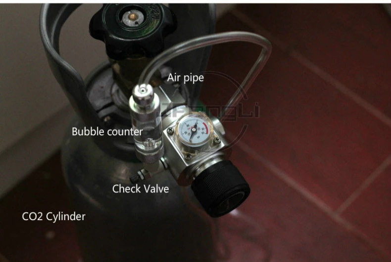 Chihiros CO2 Регулятор SMC обратный клапан регулируемый выход давление регулятор для аквариума W21.8 CGA320 интерфейс Магнитный Соленоидный клапан