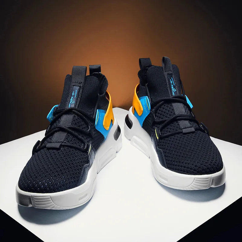 

Popular Hard-Wearing Sneakers Men Flyknit Breathable Casual Male Footwear Outdoor Air Cushion Leisure shoes Zapatos Hombre