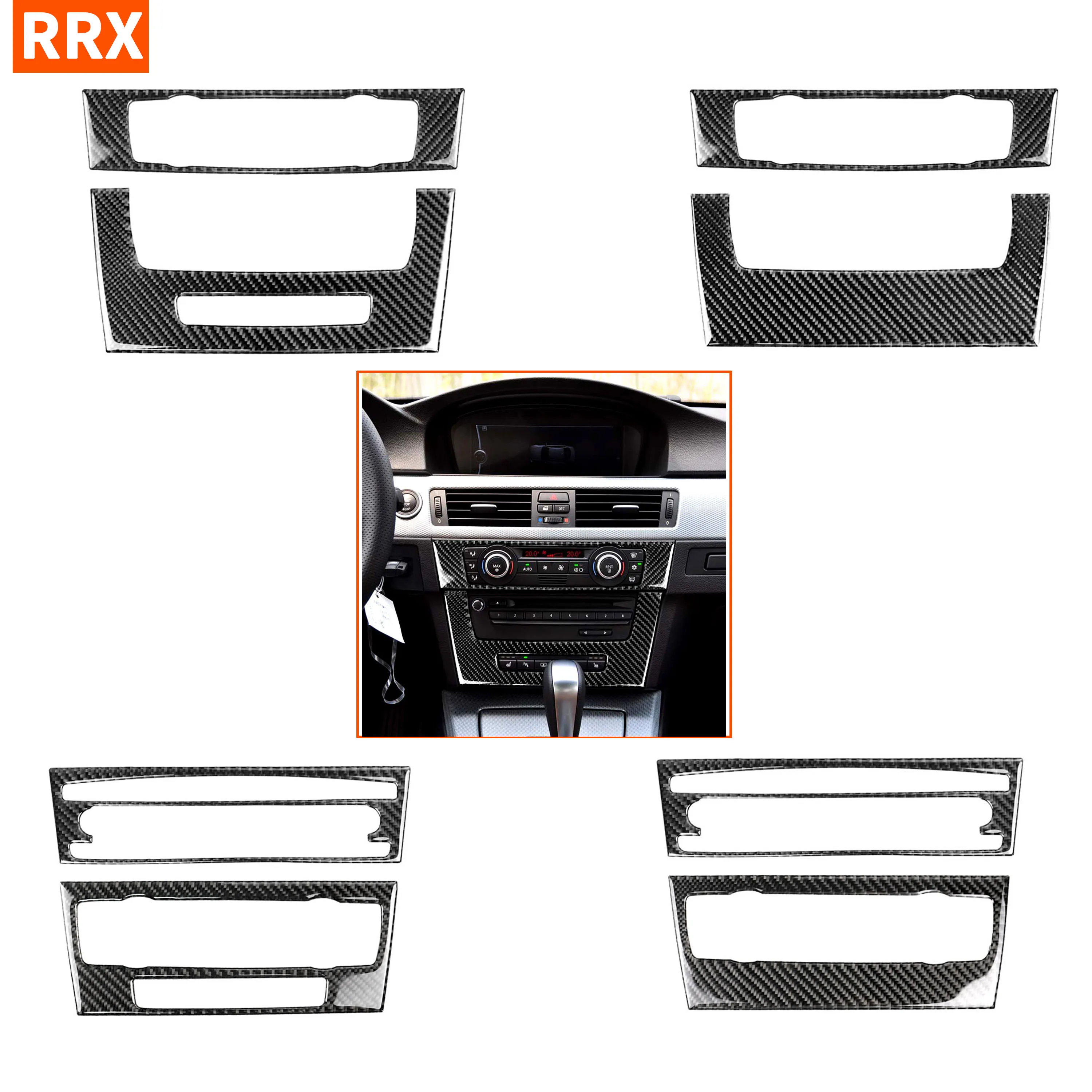 For BMW 3 Series E90 E92 2005 2012 Carbon Fiber Air Conditioning
