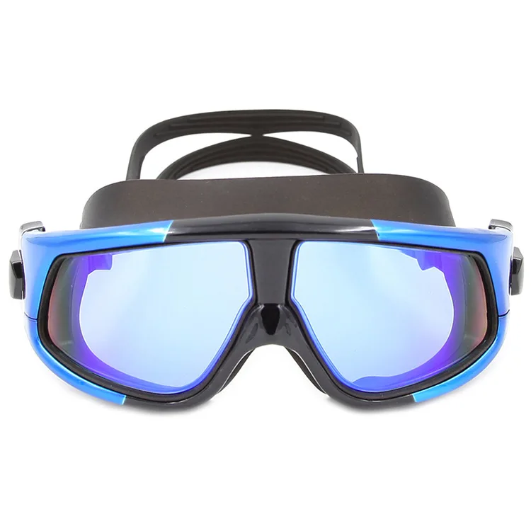 

Customizable Whale Goggles Big Box Anti-fog High-definition Electroplated Swimming Glasses Adult Fashion Polarized Light Swimmin