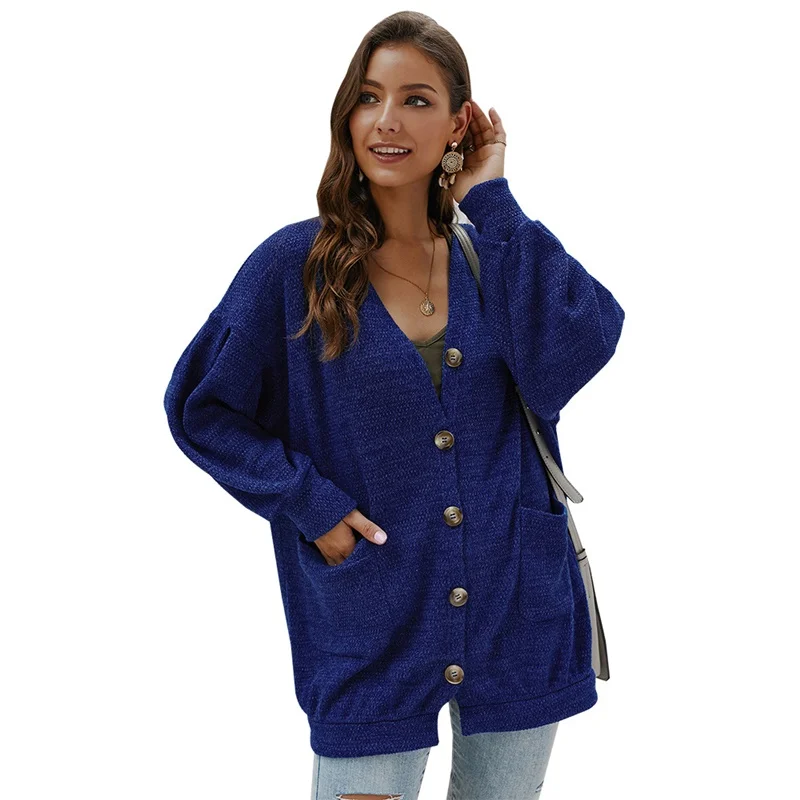 Spring Sweater Cardigans Women V Neck Cardigan Open Stitch Loose Sweater Jacket Clothes Female Knit Coat AA5108