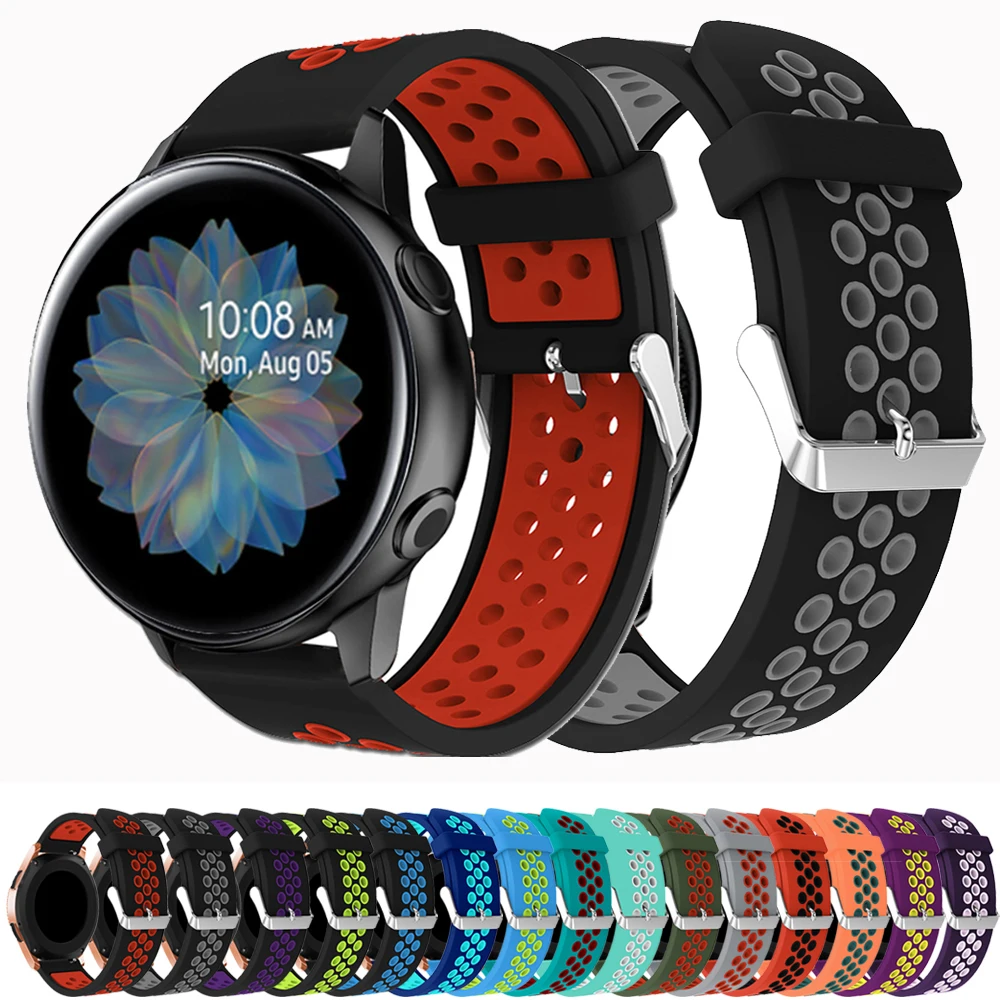 

20mm WristStrap 40mm for Samsung Galaxy observation system activates No.2 spare Wristband active 44mm Bracelet for amazifit BiP
