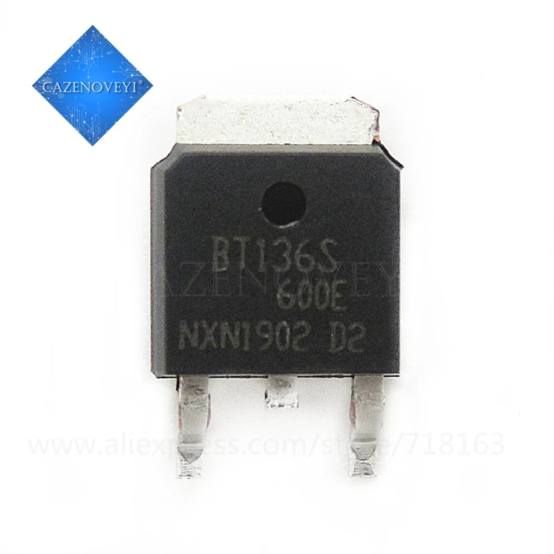 10pcs/lot BT136S-600E BT136 600E TO-252 SMD TRIAC In Stock | Электронные компоненты и принадлежности