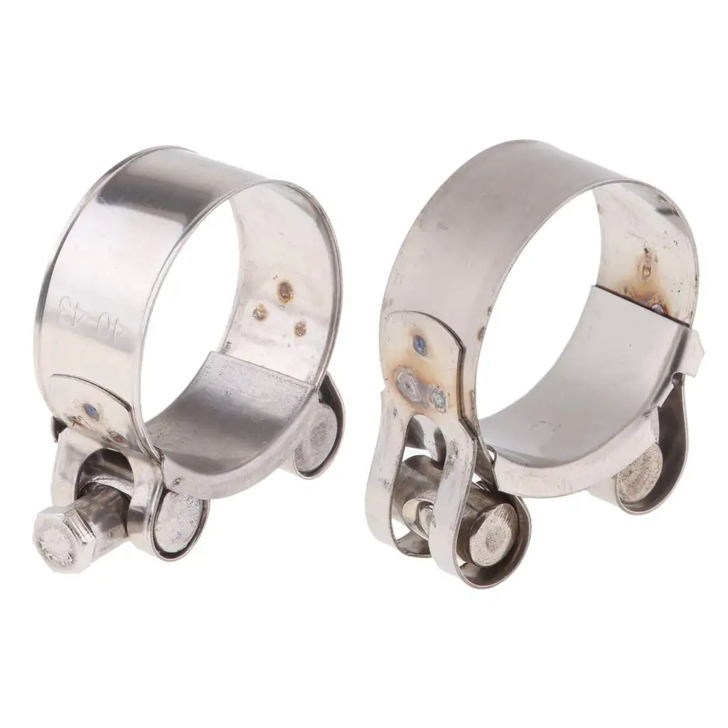 Exhaust Clamp Clip Stainless Steel Muffler Silencer Clamps for Motorbike
