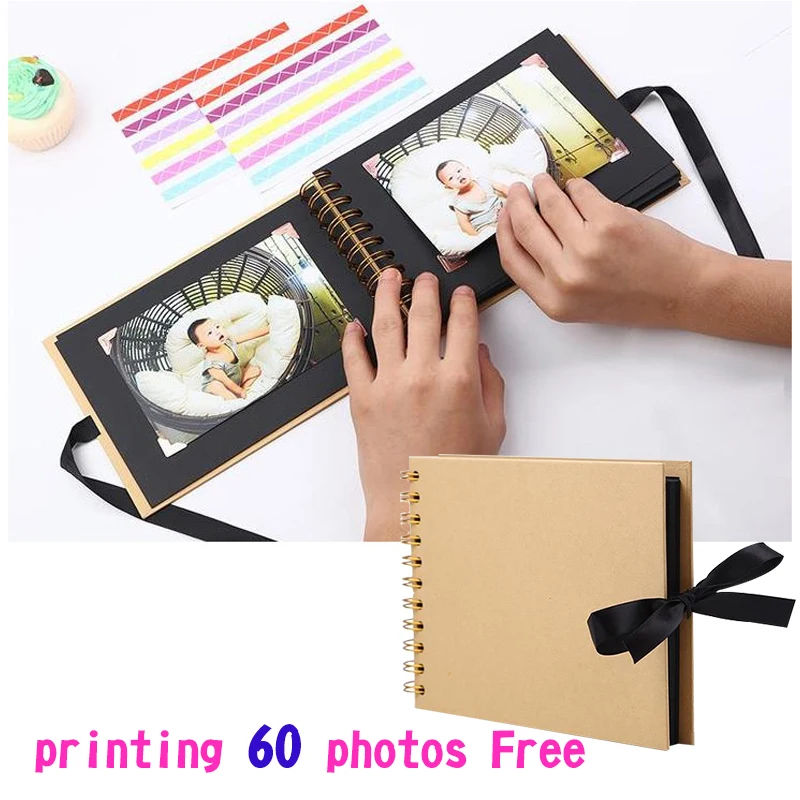 Free Printing Photo Album DIY Picture Case Storage Birthday Gift