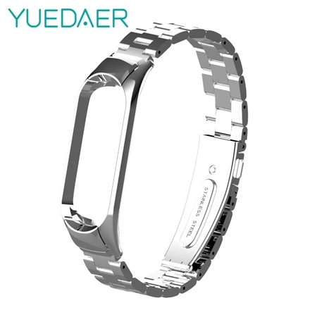 YUEDAER mi Band 4 металлический ремешок для Xiaomi mi Band 4 браслет из нержавеющей стали для mi Band 4 браслет mi band 4 браслеты - Цвет: Sliver