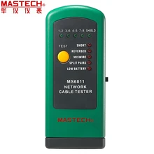 Mastech MS6811 ручной сетевой кабель тестер Линии Трекер UTP и STP wirer тестер метр