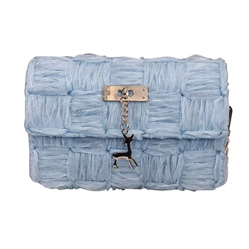 

Fashionable DIY Hand-woven Chain Bags DIY Your Own Shoulder Bag Making Cross-body Women Bag -B5