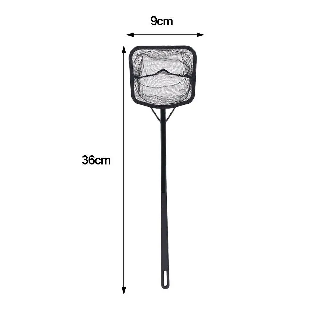

Portable Long Handle Square Aquarium Fish Tank Fishing Net Landing Net AU&@