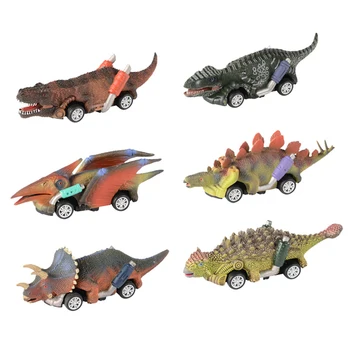 

6Pcs Pull Back Dinosaur Cars Toys Set Dinosaur Birthday Party Supplies Favors for Kids Boys Girls Pull Back Children Cars Toy
