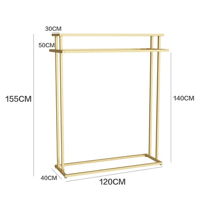 Металлические вешалки для одежды вешалка для одежды тканевая подставка - Цвет: 120cm wide style 1
