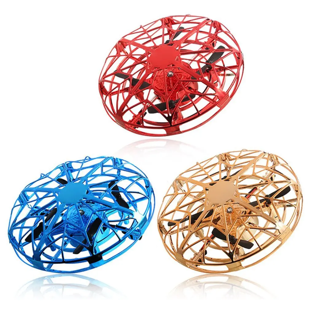 

Hand Induced Hovering Floating Flight Novelty Infrared Sensor Flying Saucer UFO Movements Kids Toy Mini RC Drone LED Flash