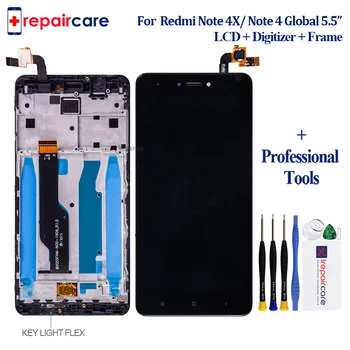 

5.5" Original For Xiaomi redmi note 4X note 4 Global Version Snapdragon 625 LCD display+ touch digitizer with frame