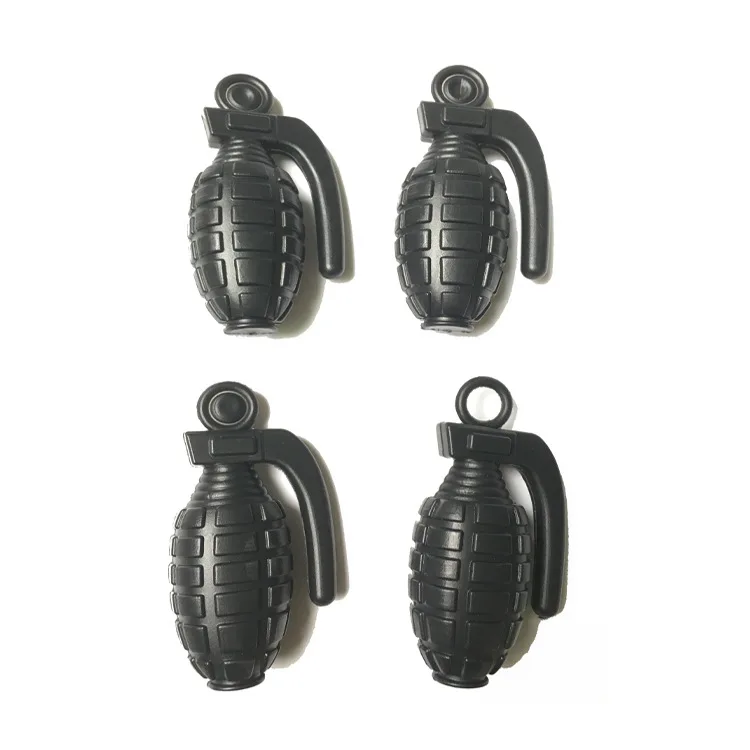 

9cm Grenade Toy One-piece Bottle Blowing Plastic Hollow Plug-on Transmitter Model Military Sand Table Combat Model Toy