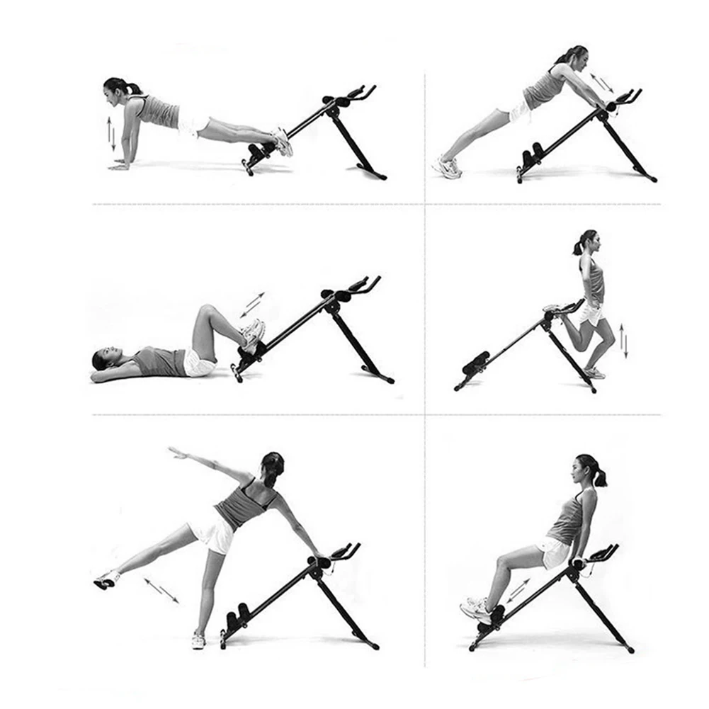 Universal Abdominal Benches Board Abdominal Glider Trainer Home Gym Exerciser Equiment Abdominal Roller Coaster HWC
