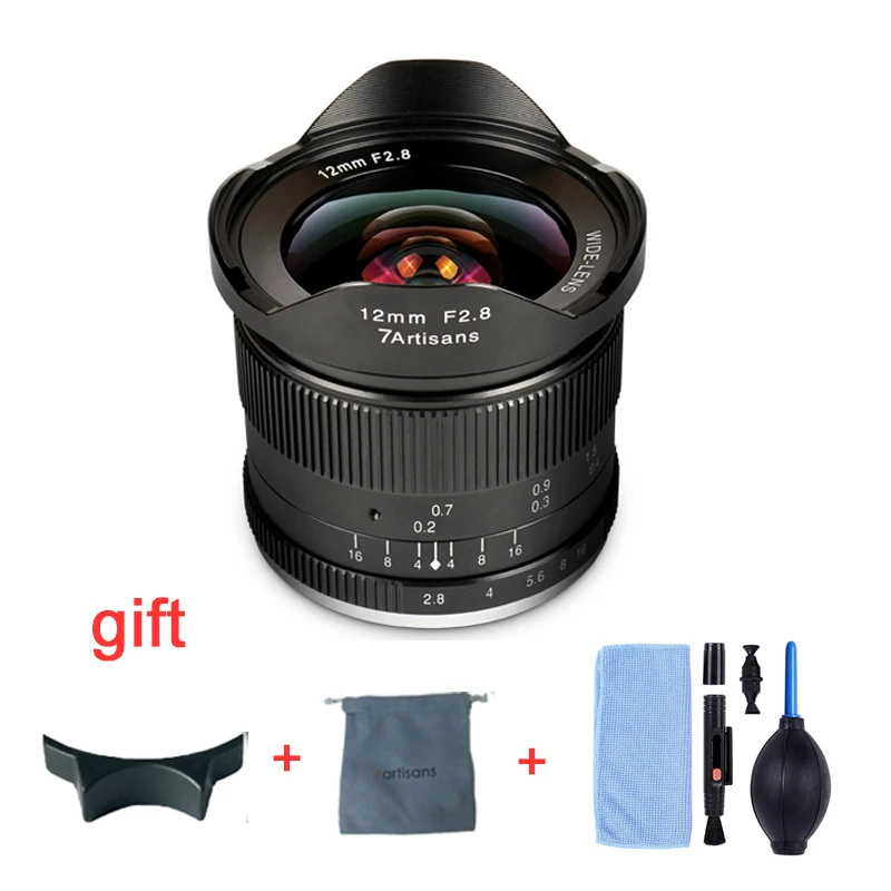 Объектив Lentes 7artisans 12 мм F2.8 ультраширокоугольный объектив Для беззеркальных камер