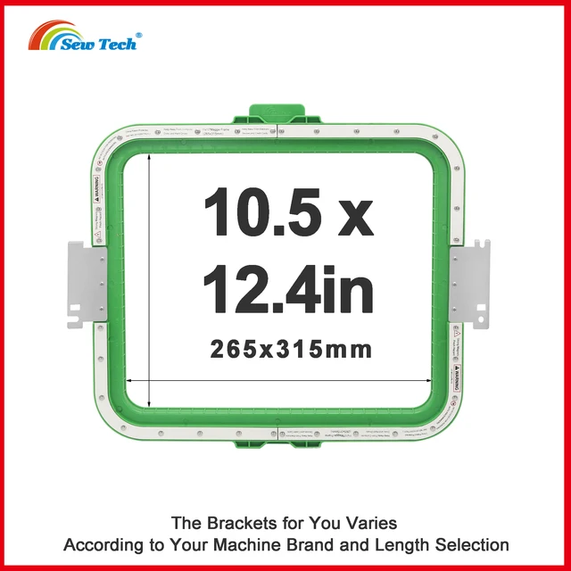 Sew Tech Magnetic Hoops for Tajima Toyota Embroidery Mighty Magnet Frames 10.5x12.4in265x315mm