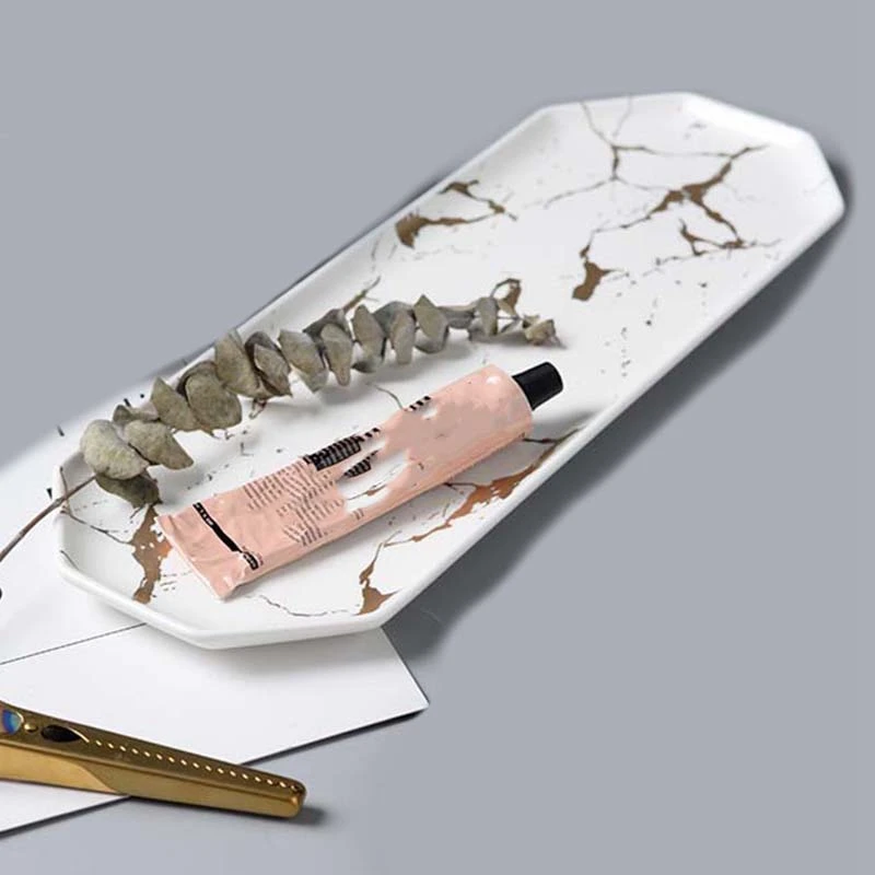 

Marble Dinner Plate Dish Set Ceramic Steak Home Tableware Dessert Salad Cake Tray Kitchen Food Dishes