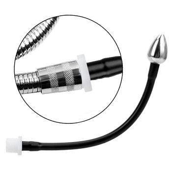 IKOKY Anal Cleaner Anal Plug Anal Syringe Sex Toys for Men Women Gay for Ass Healthy Vaginal Rinse Cleansing Enema Shower Nozzle 3