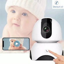 Monitor de bebé inalámbrico 2MP FHD Monitor de sueño para bebé Nanny IP cámara de seguimiento automático llamada de un toque dos vías Audio intercomunicador Teléfono de bebé(China)