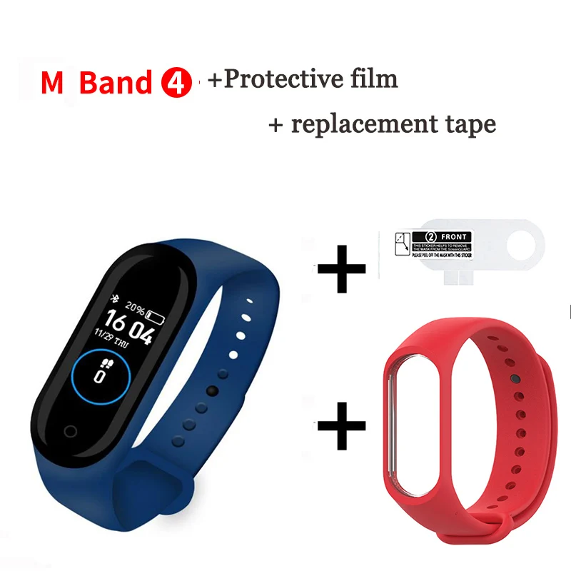 M4 New Smart Bracelet With Replacement With Smart Belt Heart Rate Activity Fitness Tracker Daily Sports Wear Wild M4 - Цвет: 26