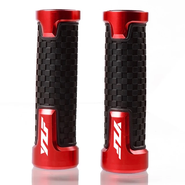 CNC 22MM Motorcycle Handlebar Grips Handle Bar Cap End Plugs For Yamaha YZF R1 YZF R6 YZFR6 YZF R125 YZFR15 R25 YZF R3 YZF R25 red