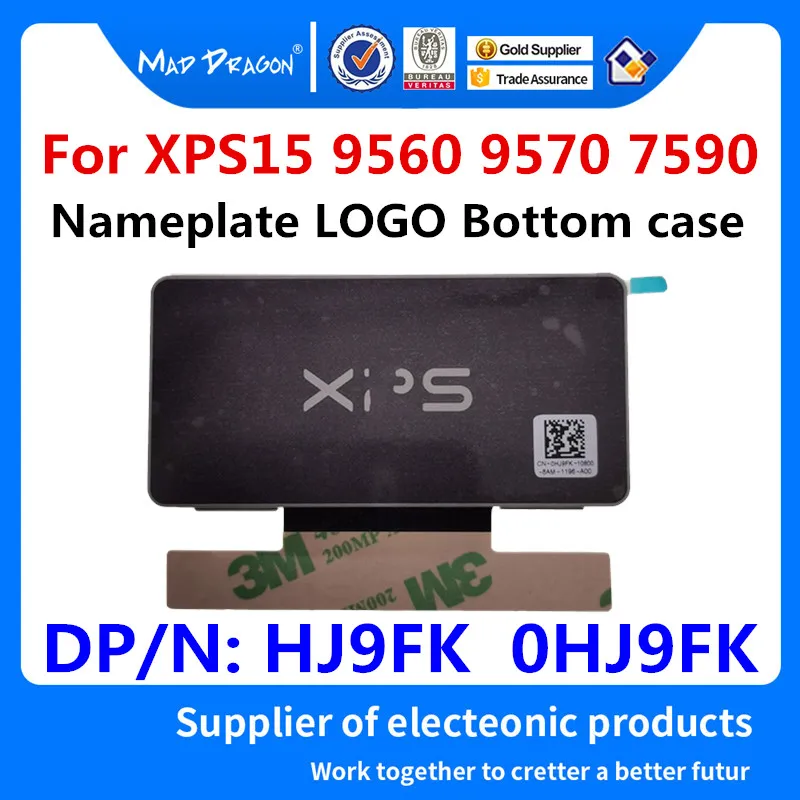 Ноутбук табличка с логотипом для Dell XPS 13 9343 9350 9360 XPS 15 9550 9560 9570 7590 точность 5510 5520 5530 5540 - Цвет: black XPS15 7590