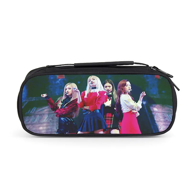 3D печать певцы команда Blackpink пенал для макияжа чехол школьные принадлежности для детей девочек пенал для карандашей косметический пенал на молнии