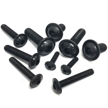 

30/10 M5 10.9 high strength 40cr black semi-circular button flange heads, hexagon socket bolts with washers