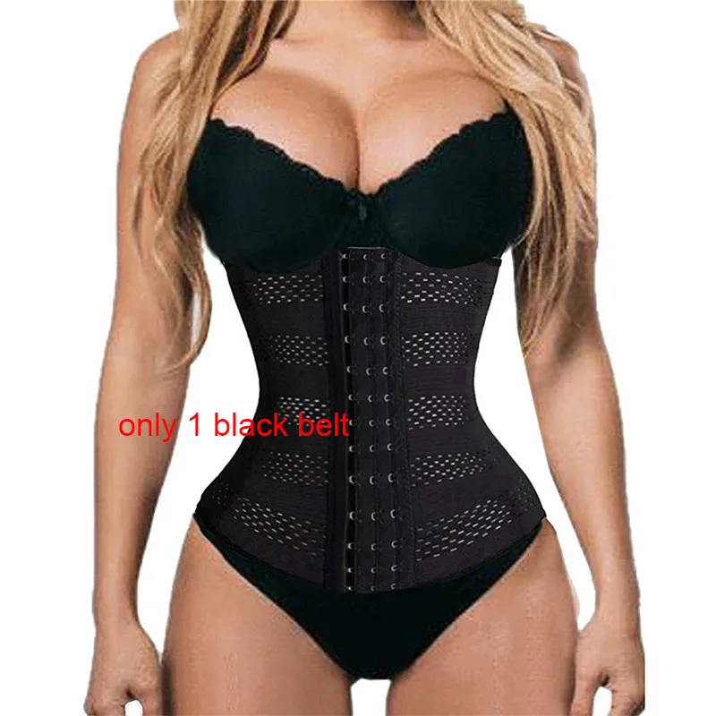 only 1 pcs black LAZAWG послеродовой пояс для живота Пояс для похудения корсет тренажер для талии корректирующий пояс бесшовное корректирующее белье моделирующий ремень - Цвет: only 1 pcs black